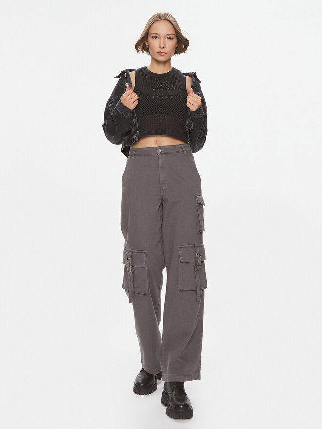 Tommy Jeans Tommy Jeans Топ DW0DW18336 Чорний Regular Fit