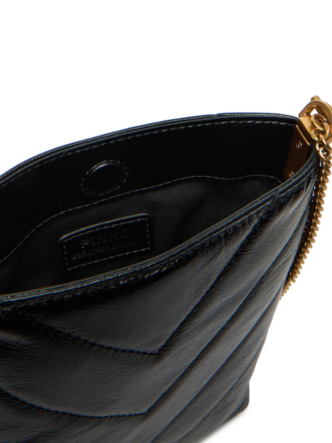 PINKO Handtasche PINKO Flat Satchel AI 25-26 PCPL 105352 A2W2 Schwarz