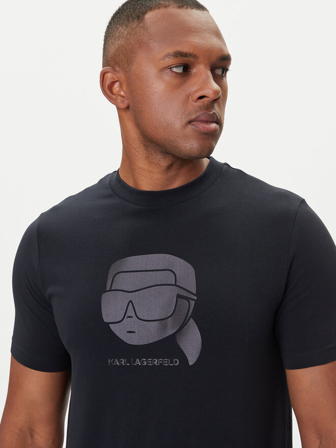 KARL LAGERFELD KARL LAGERFELD Camiseta 755032 554221 Azul marino Regular Fit