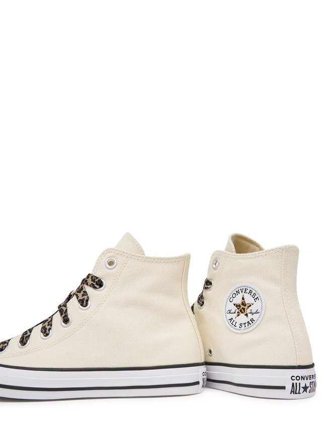 Converse Sneakers aus Stoff Converse Chuck Taylor All Star Leopard Laces A19179C Creme