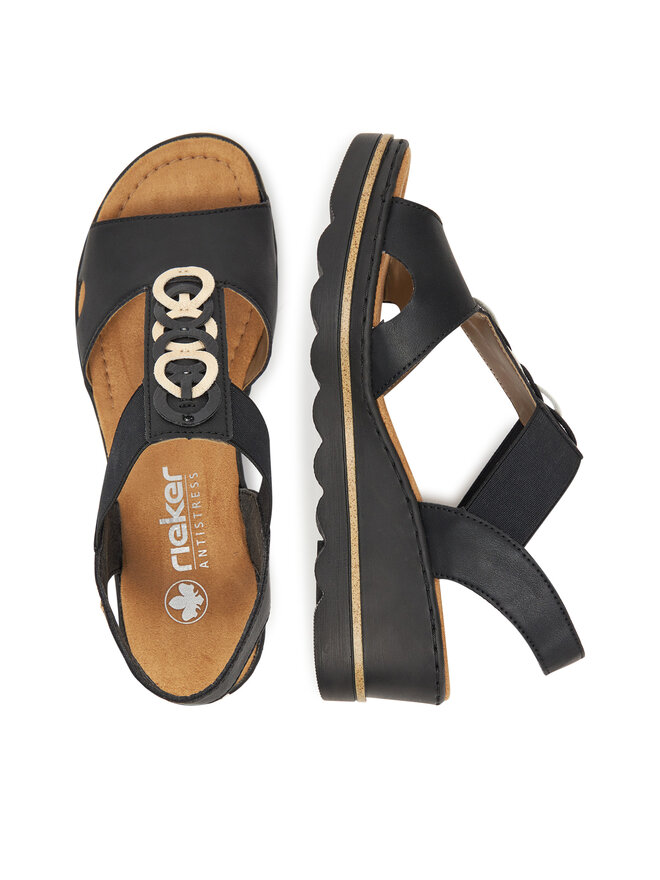Rieker Sandalen Rieker 67498-00 Schwarz