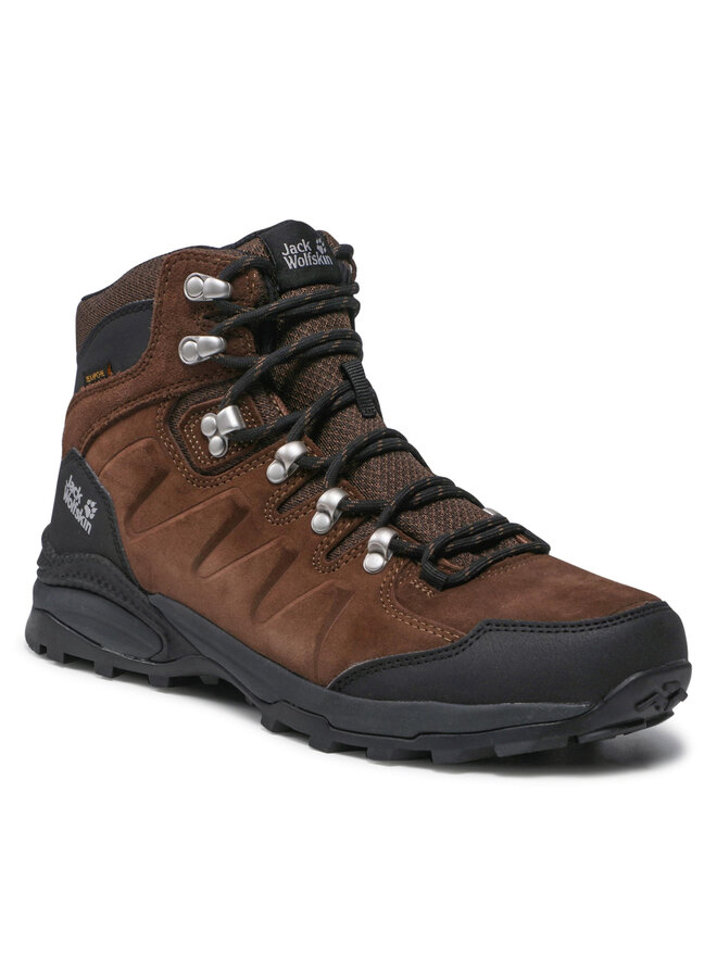 Jack Wolfskin Trekkingschuhe Jack Wolfskin Refugio Texapore Mid M 4049841 Braun