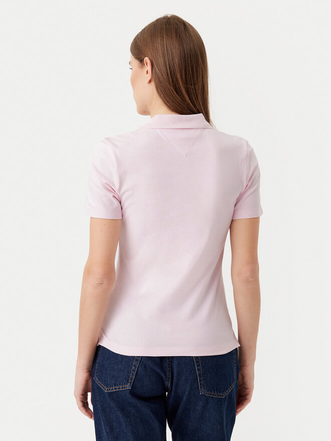 Tommy Hilfiger Tommy Hilfiger Поло 1985 WW0WW43225 Рожевий Slim Fit