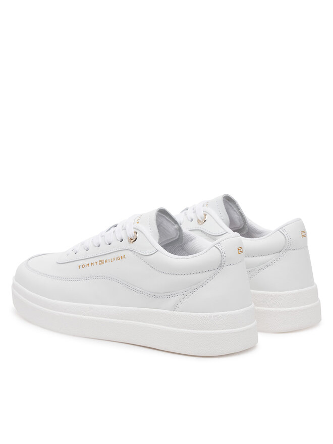 Tommy Hilfiger Sneakersy Tommy Hilfiger Modern Court Sneaker Lthr FW0FW08800 Biały