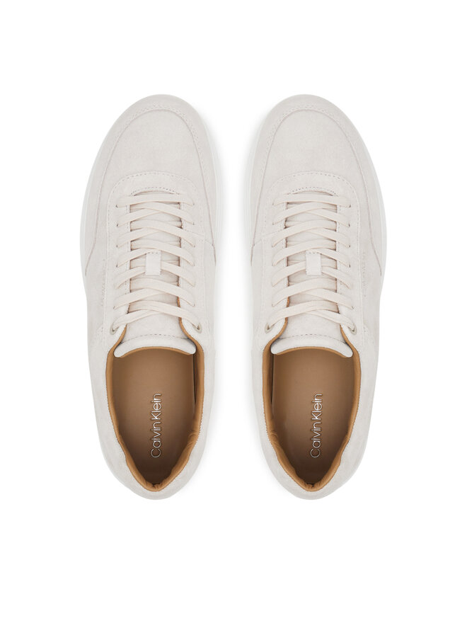 Calvin Klein Сникърси Calvin Klein Clean Cup Low Laceup Oxf Su HM0HM01880 Бежов