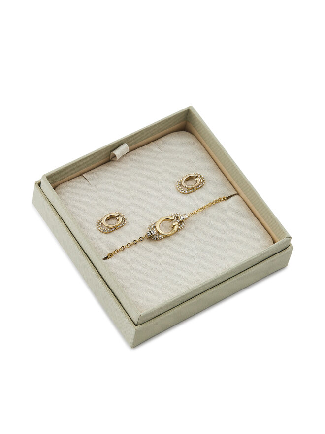 Guess Set bracciale e orecchini Guess JUBS04 693JW Oro