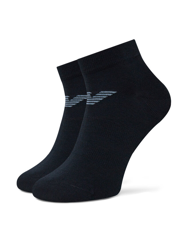 Emporio Armani 3 vīriešu zemo zeķu pāru komplekts Emporio Armani EM000550 AF12271 MB153 Tumši zils