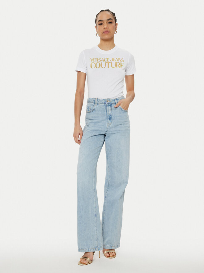 Versace Jeans Couture Versace Jeans Couture T-Shirt 78HAHT01 Weiß Regular Fit