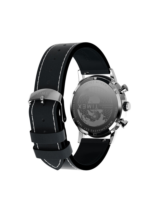 Timex Ročna ura Timex Marlin® Chronograph TW2W98900 Srebrna
