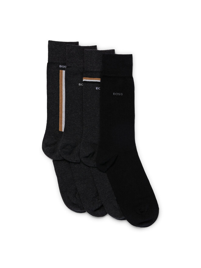 BOSS Set di 4 paia di calzini lunghi da uomo Boss 50484013 Grigio