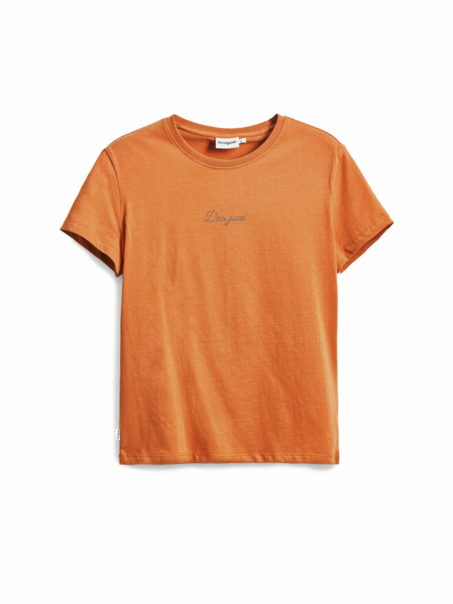 Desigual Desigual Marškinėliai 25SWTK15 Oranžinė Regular Fit