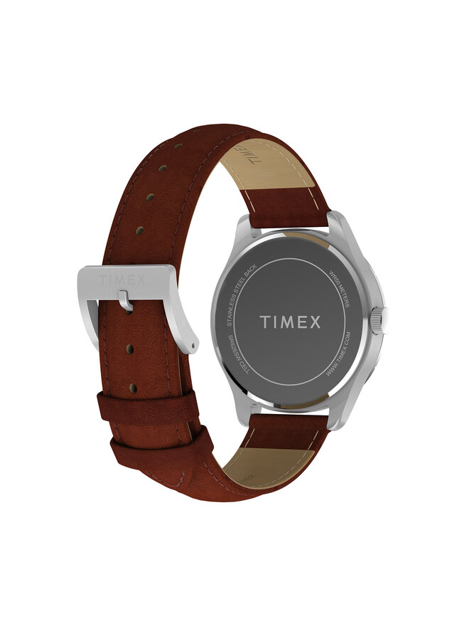 Timex Ρολόι Timex Main Street TW2Y16200 Καφέ