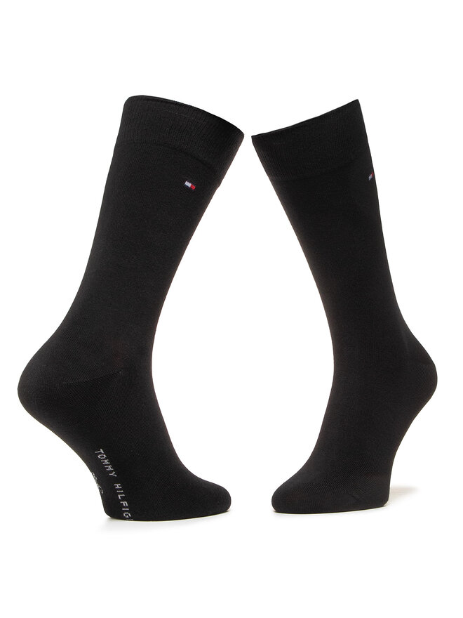 Tommy Hilfiger 2er-Set hohe Herrensocken Tommy Hilfiger 100001496 Schwarz