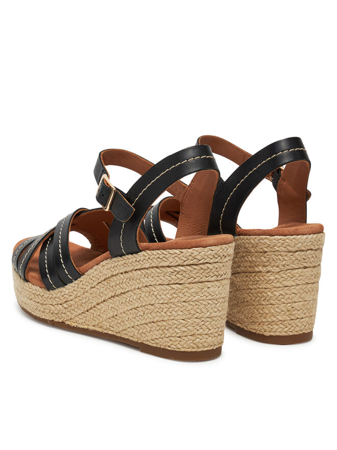 Clarks Espadrilles Clarks Sabina Strap 26181462 Fekete