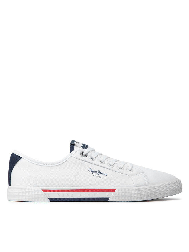 Pepe Jeans Πάνινα παπούτσια Pepe Jeans Brady Basic PMS30816 Λευκό