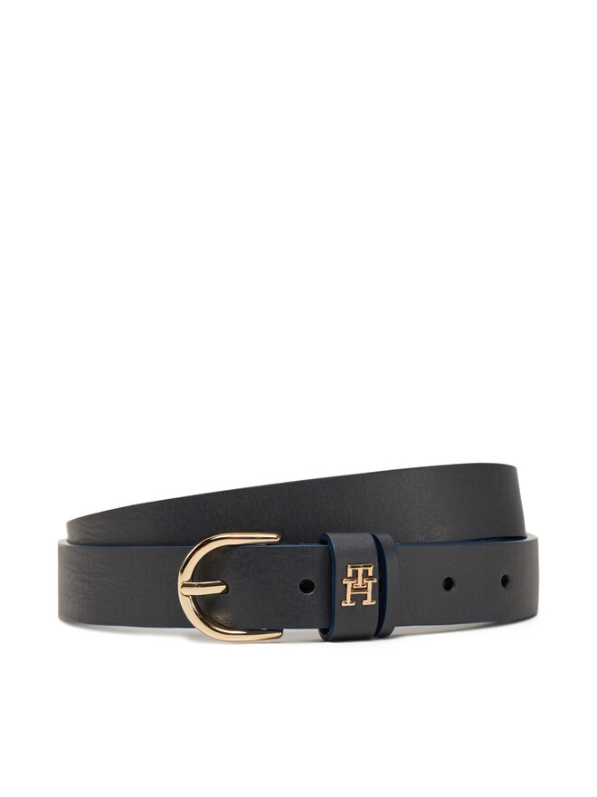 Tommy Hilfiger Pasek Damski Tommy Hilfiger Essential Effortless 2.5 AW0AW16836 Granatowy