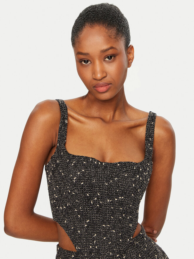 BARDOT BARDOT Top Corset 56865TB3 Schwarz Slim Fit