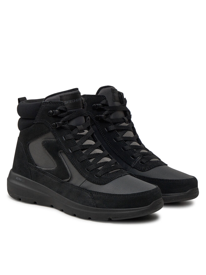 Skechers Īsie zābaki Skechers 144198/BKGY Melns