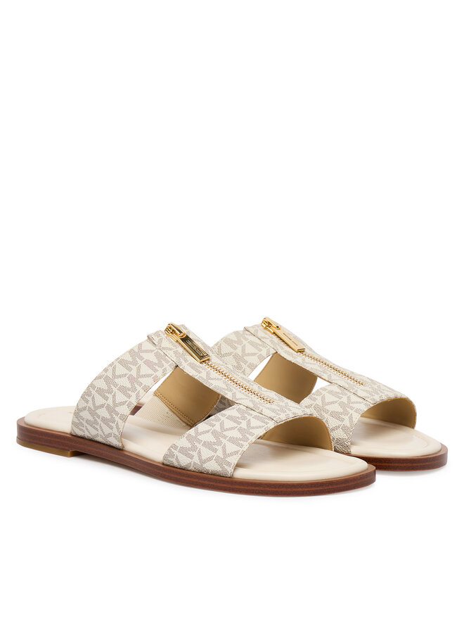 MICHAEL Michael Kors Pantoletten MICHAEL Michael Kors Berkley Flat 40S6BRFS1B Écru