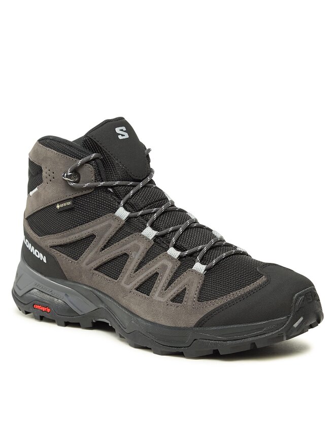 Salomon Trekkingi Salomon X Ward Leather Mid GORE-TEX L47181700 Szary