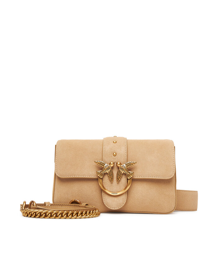 PINKO Handtasche PINKO Love One Mini Slouchy Fl PE 25 PLTT 104340 A2CC Beige
