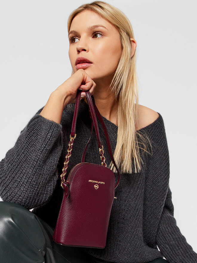 Sac a main MICHAEL Michael Kors Jet Set Charm 32T0GT9C1L Bordeaux chaussures