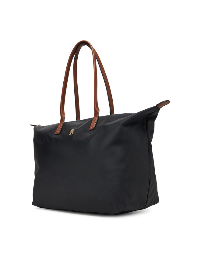 Tommy Hilfiger Τσάντα Tommy Hilfiger Popette Maxi Tote AW0AW17996 Μαύρο