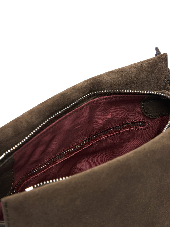 Coccinelle Handtasche Coccinelle P6P Boheme Suede Bimaterial E1 P6P 58 01 01 Khakifarben