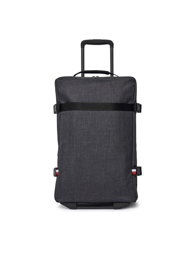 Tommy Hilfiger Kabinový kufr Tommy Hilfiger Th Nylon Travel Soft AM0AM13554 Šedá