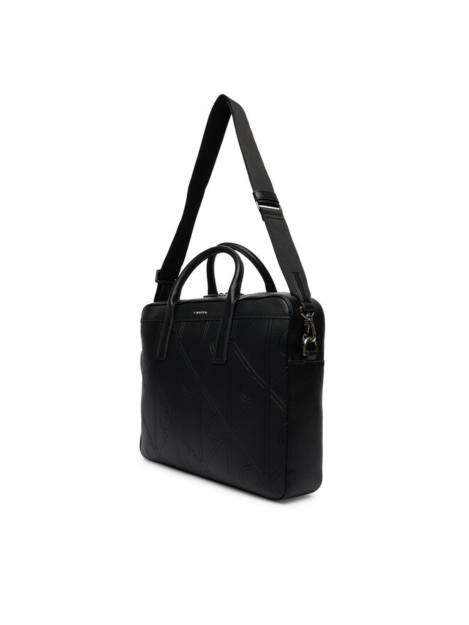 Calvin Klein Laptoptasche Calvin Klein Emblem Aop Emboss Commuter LV04D3329G Schwarz