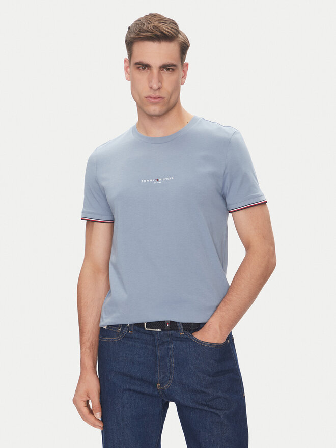 Tommy Hilfiger Tommy Hilfiger Marškinėliai Logo MW0MW32584 Žydra Regular Fit