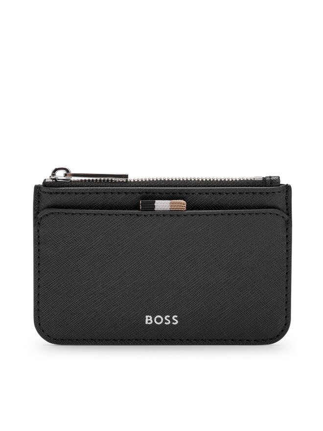 BOSS Malá pánská peněženka Boss Zair Card Hold Zip 50499278 Černá