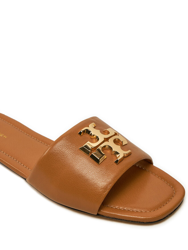 Tory Burch Klapki Tory Burch Eleanor Slide 157966 Brązowy