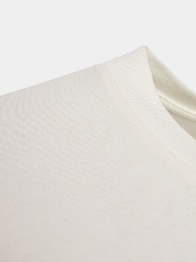 Lindbergh Lindbergh Camiseta 30-400120 Écru Relaxed Fit