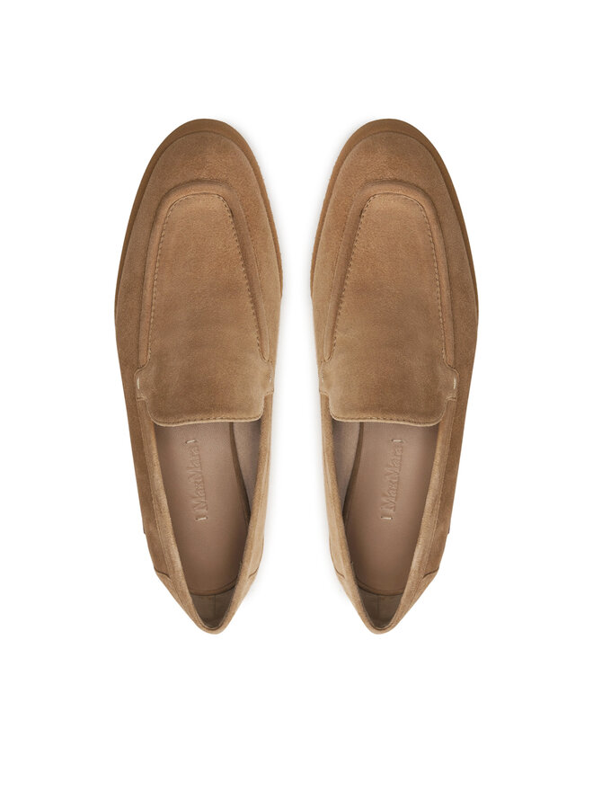 Max Mara Mokasyny Max Mara Softloafers 2424526311600 Beżowy