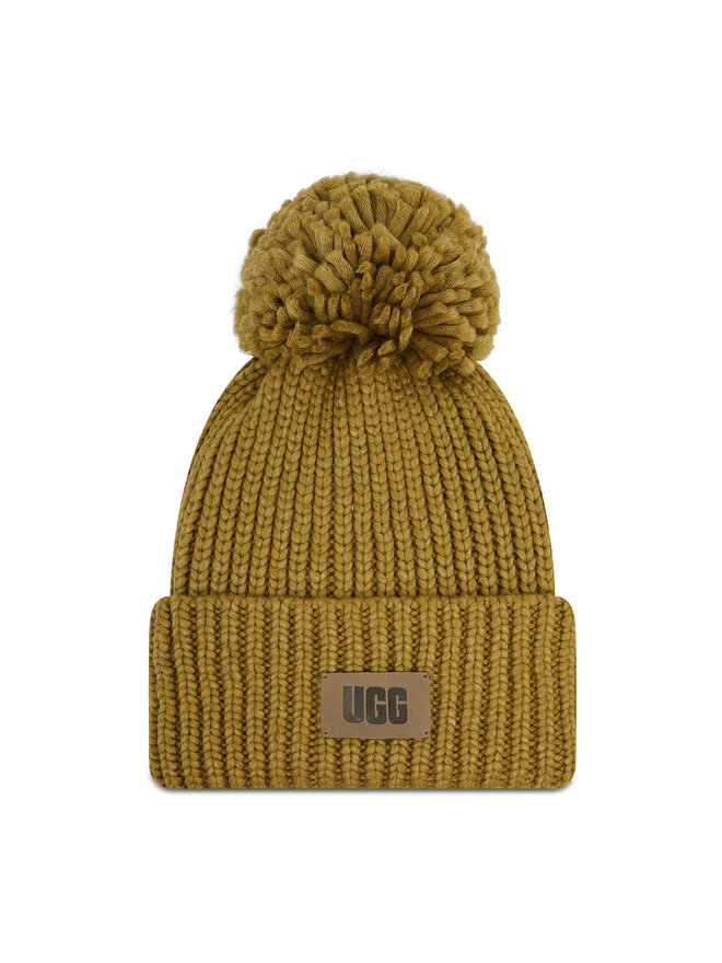 Ugg Mütze Ugg W Chunky Rib Knit Beanie W Pom 20165 Grün