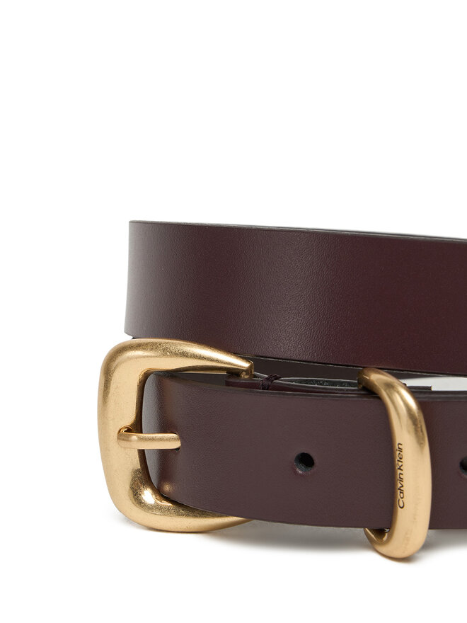 Calvin Klein Ζώνη Γυναικεία Calvin Klein Sarah 2 Piece Logo Buckle Belt LV04K7012G Καφέ