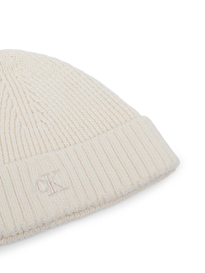 Calvin Klein Jeans Set Schal und Mütze Calvin Klein Jeans Knitted Scarf Beanie Giftbox LVCKFJP00N Creme