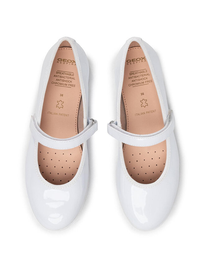 Geox Pantofi Geox J Plie' A J0255A 000HH C1000 D Alb