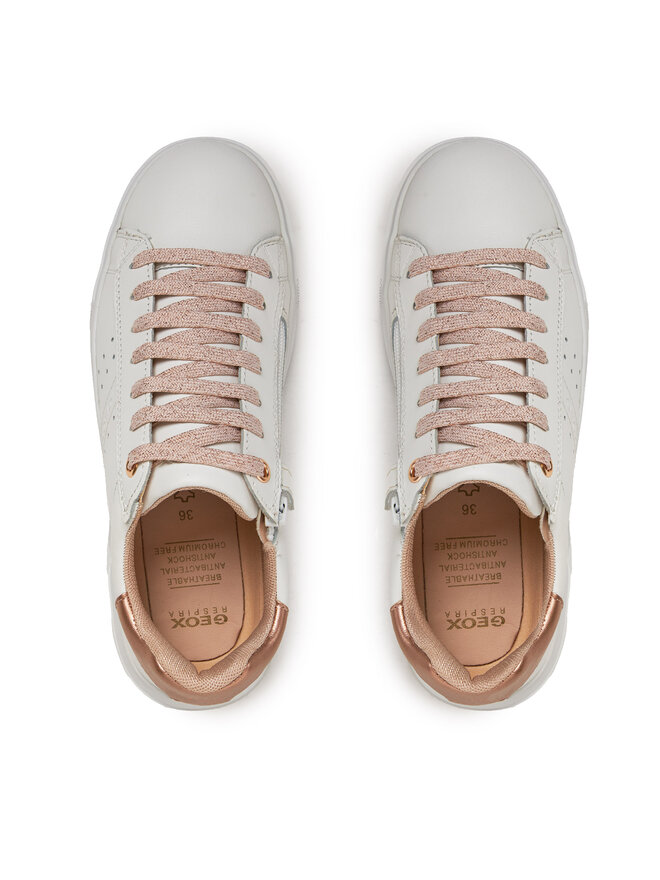 Geox Zapatillas Geox J Nettuno Girl J45GCB 08554 C1Z8W D Blanco