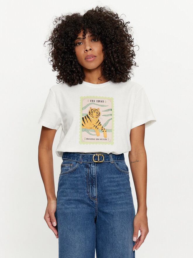 TWINSET TWINSET Camiseta 241TT2412 Blanco Regular Fit