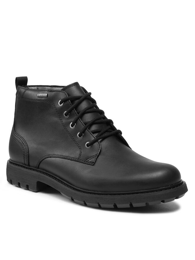 Clarks Šnurovacia obuv Clarks Batcombe Mix Ggtx Gore-Tex 261734277 Čierna