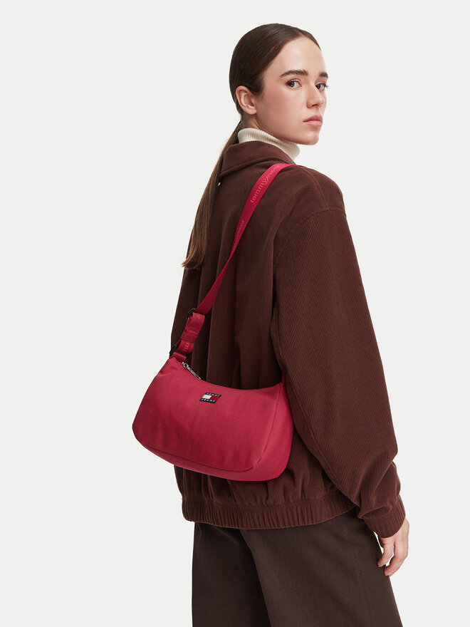 Tommy Jeans Handtasche Tommy Jeans Tjw Ess Daily Shoulder Bag AW0AW18768 Rosa