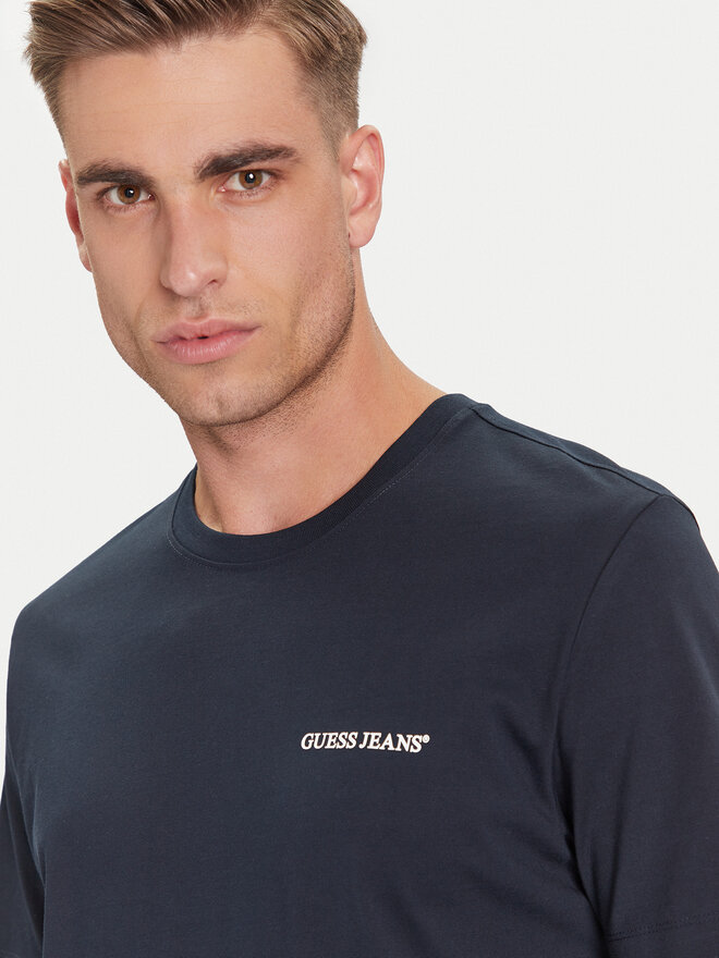 Guess Jeans Guess Jeans T-Shirt M5BI78 K8FQ4 Dunkelblau Regular Fit