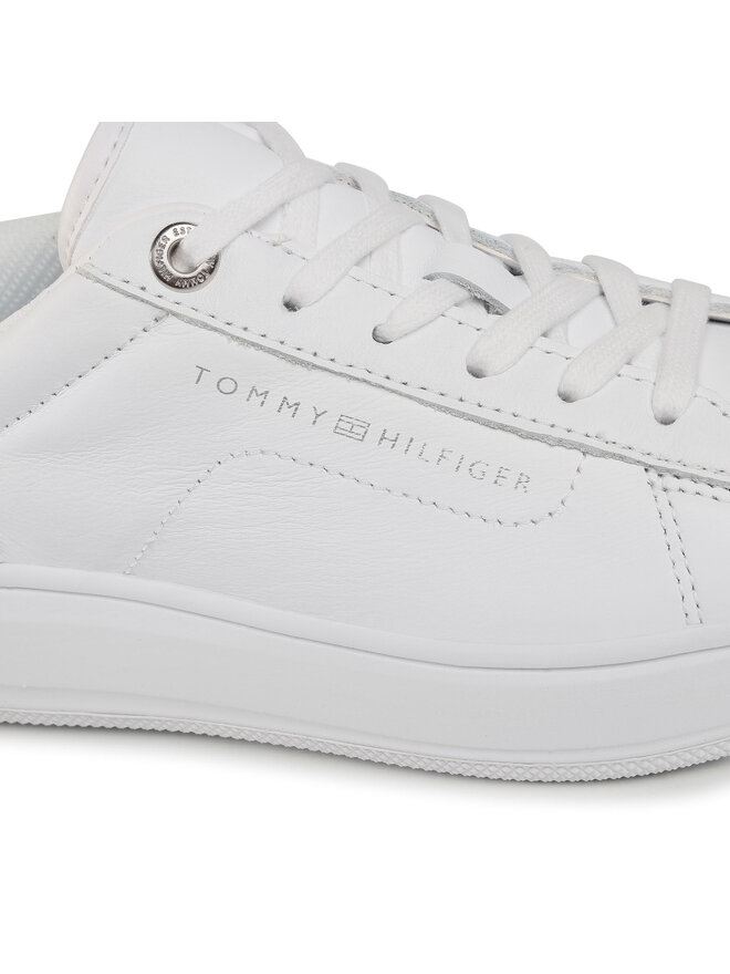 Sneakers Tommy Hilfiger Leather Tommy Hilfiger Cupsole FW0FW05009 WeiB eschuhe