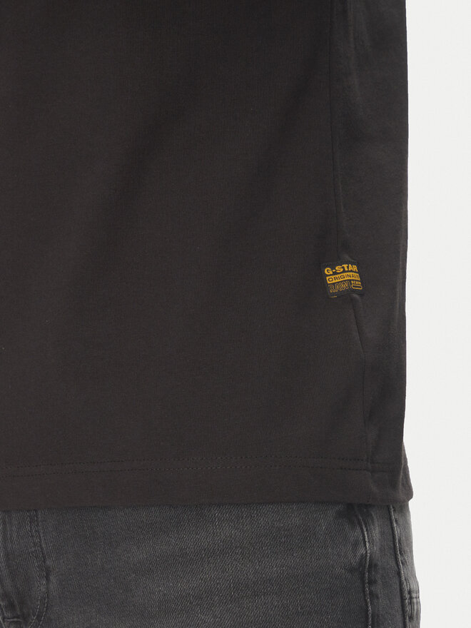 G-Star Raw G-Star Raw Marškinėliai Back Gr Arch D26047-C336 Juoda Regular Fit