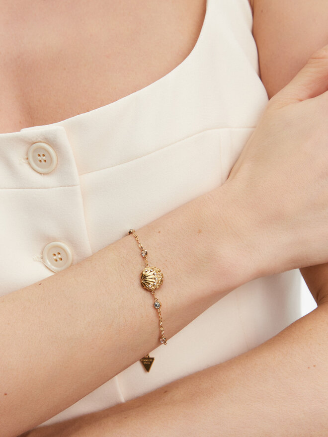 Guess Bransoletka Guess JUBB05138JW Złoty