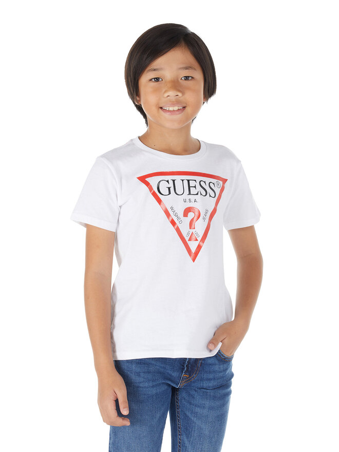 Guess Guess Marškinėliai L73I55 K8HM0 Balta Regular Fit