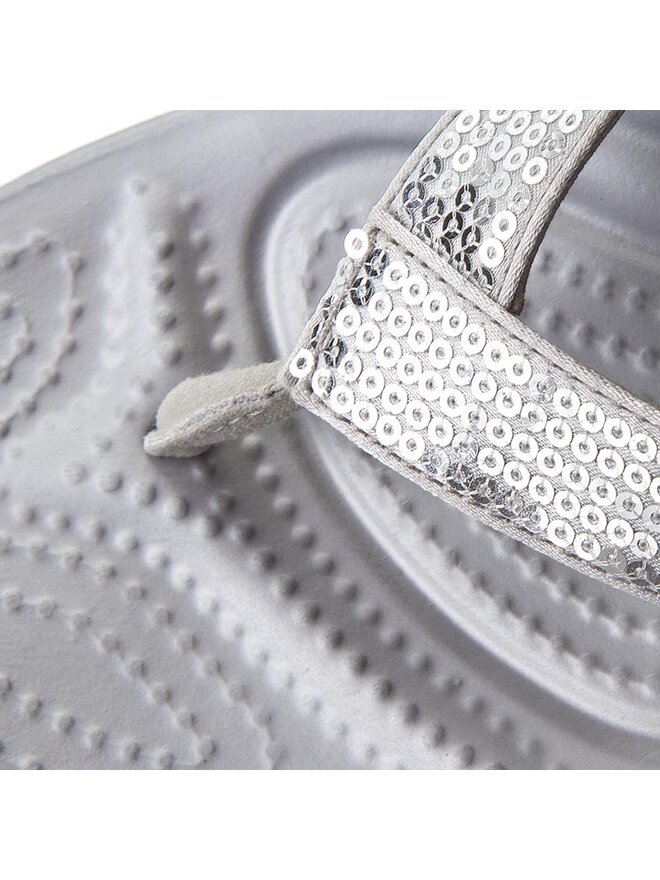 Crocs В'єтнамки Crocs Capri V Sequin W 204311 Срібний