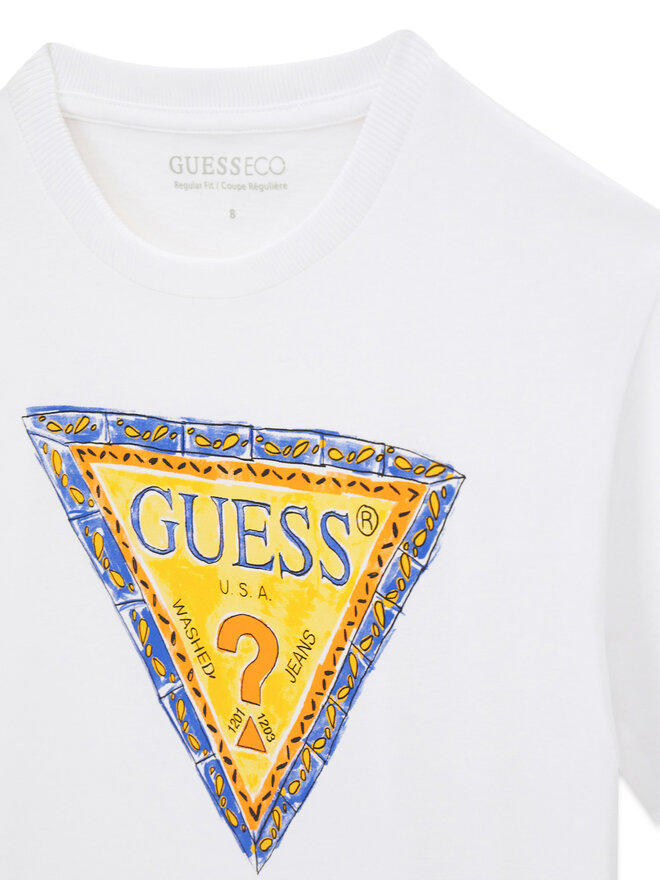 Guess Guess T-Shirt L6GI00 K8HM4 Weiß Regular Fit